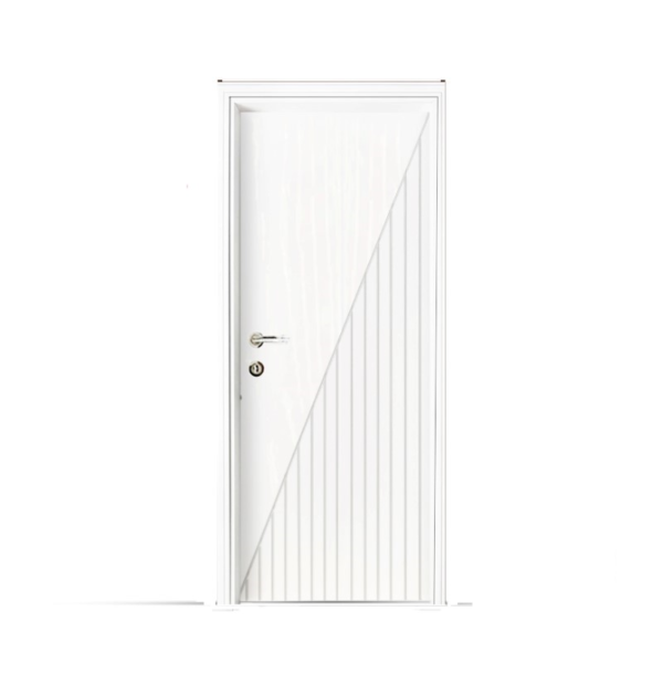 باري وود باب خشب داخلي  PVC كود PP210-129 ابيض مجزع - 8090 سم - ۲.۱٥ م * ۹۰ سم